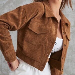 Brown Corduroy Women's Jacket